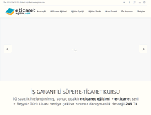 Tablet Screenshot of eticaretegitim.com